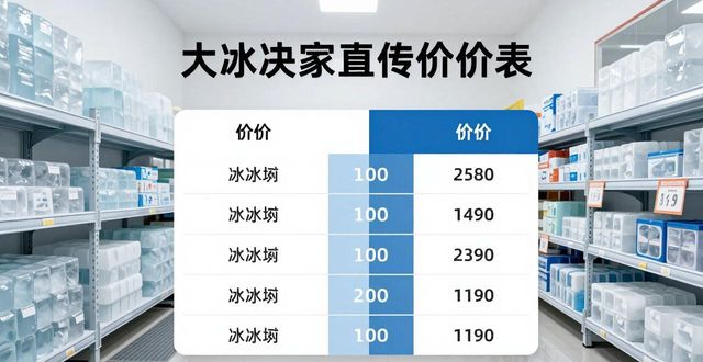 大冰块批发厂家怎么选？南昌直供渠道靠谱吗