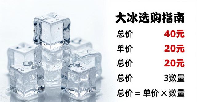 大冰块价格到底怎么算？南昌冰块选购指南