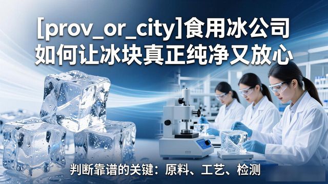 南昌食用冰公司如何让冰块真正纯净又放心